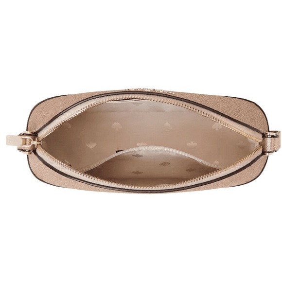 Kate Spade ♠️ Tinsel Small Dome Crossbody in the color Rose Gold Glitter
NWT - Picture 4 of 5